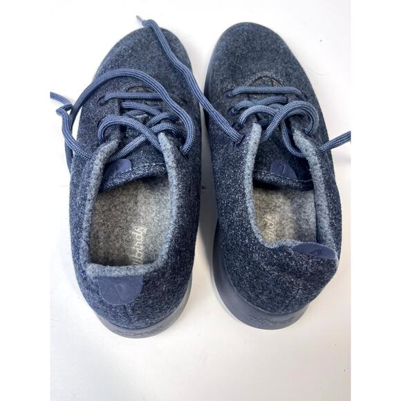 ALLBIRDS Womens W10 0619 NV1 Navy Blue Wool Lightweight Comfort Walking Shoe - Picture 11 of 12